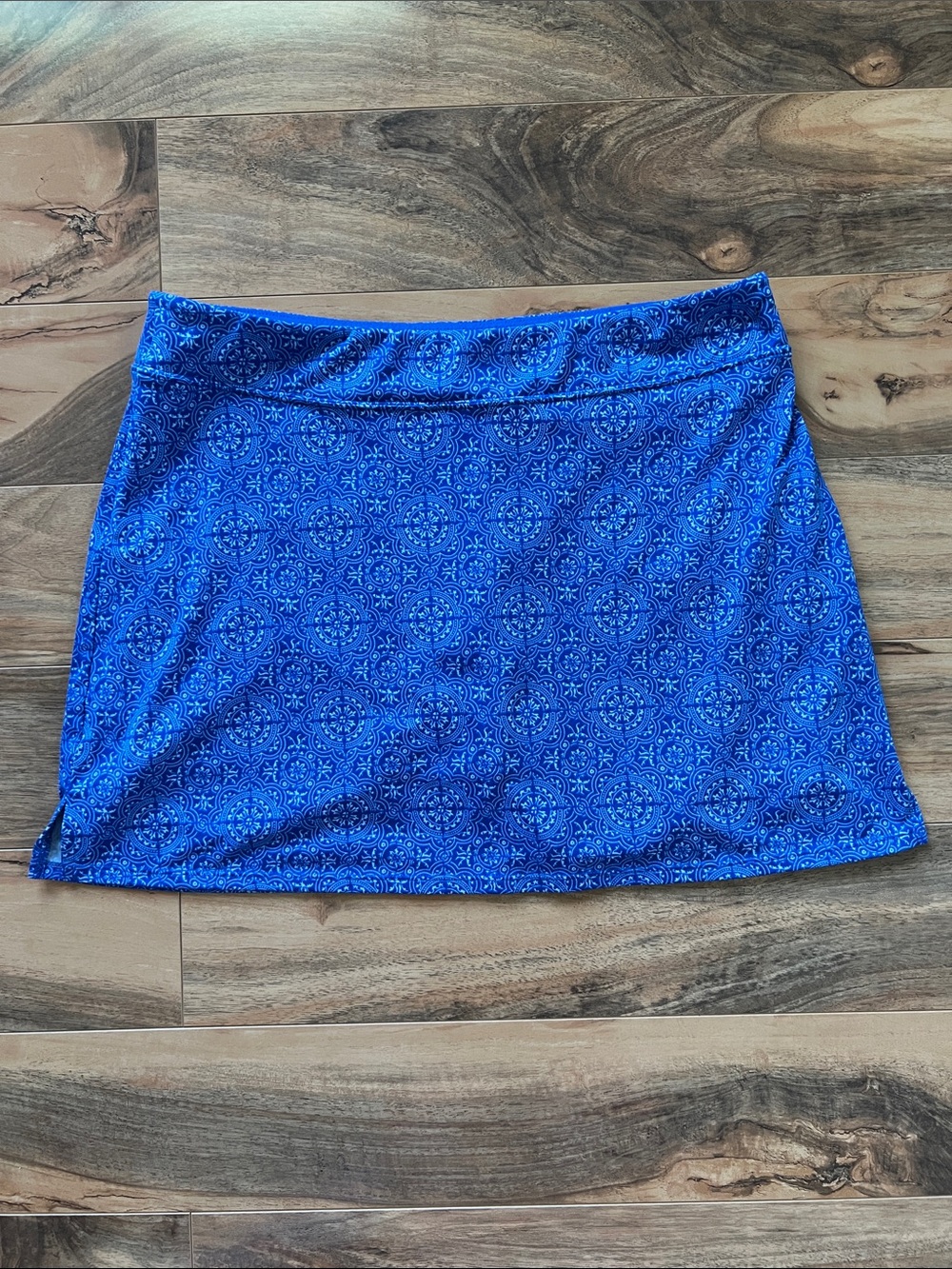 Pickleball Tennis Athleisure Geometric Sporty Skort Womens Large Tranquility